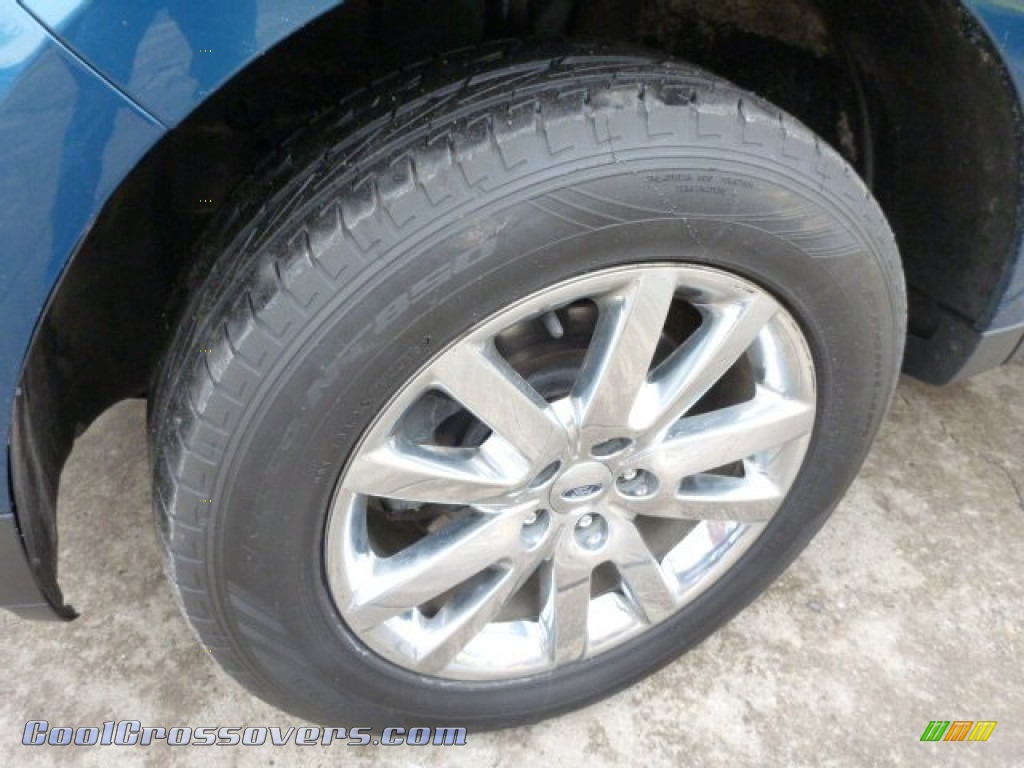 2011 Edge SEL AWD - Mediterranean Blue Metallic / Medium Light Stone photo #8