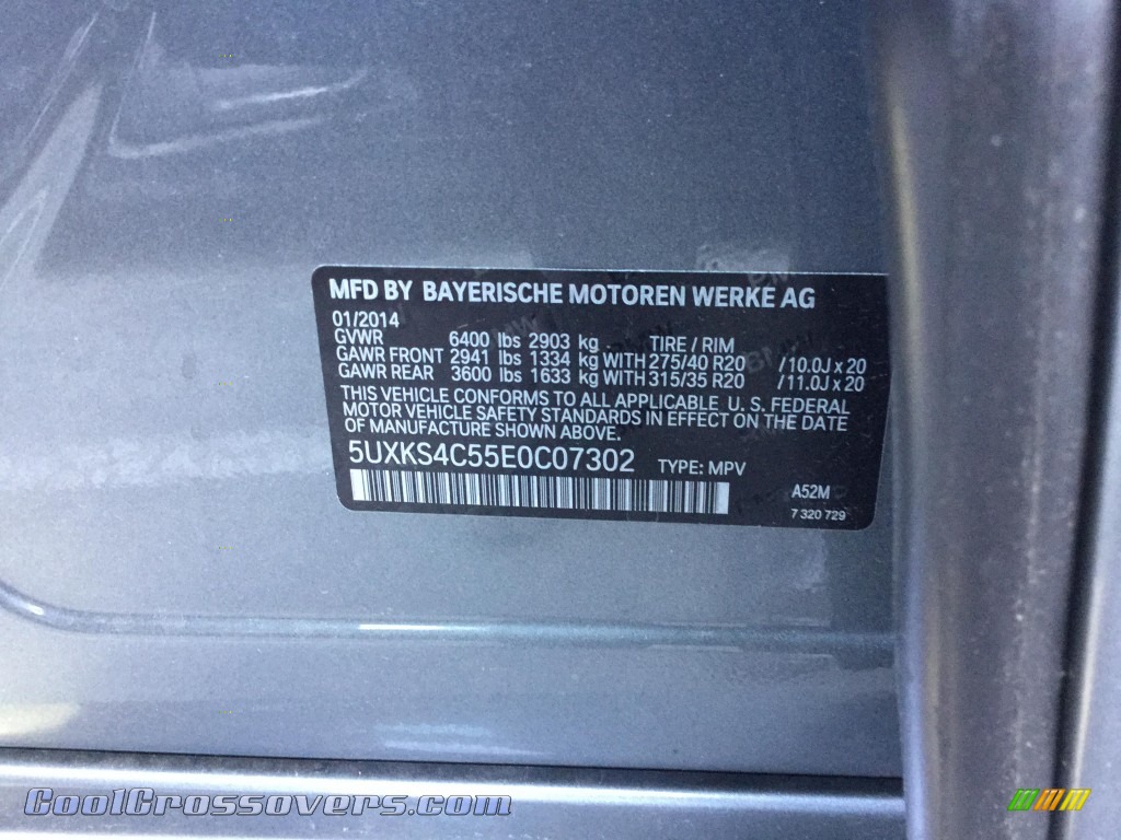 2014 X5 xDrive35d - Space Grey Metallic / Black photo #5