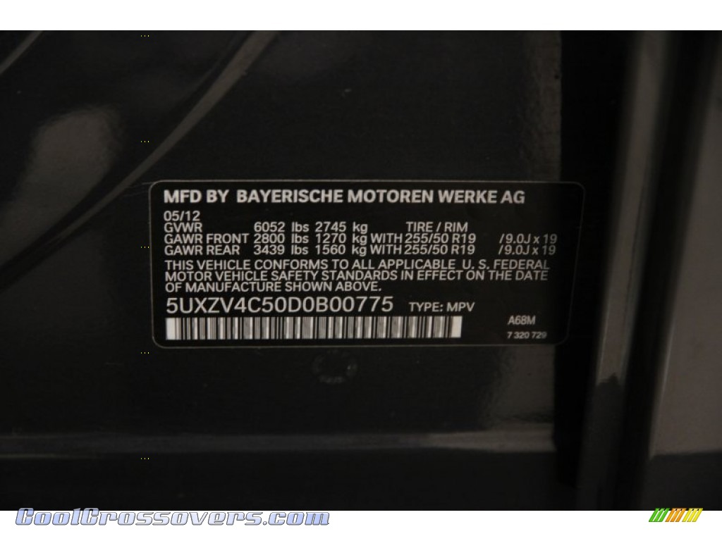 2013 X5 xDrive 35i Sport Activity - Platinum Gray Metallic / Black photo #20