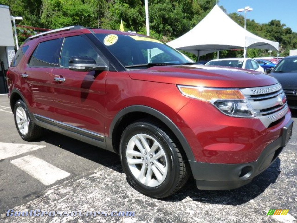 2014 Explorer XLT 4WD - Ruby Red / Charcoal Black photo #7