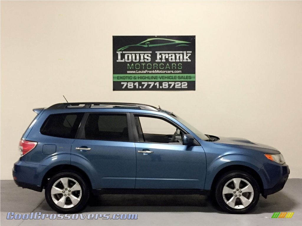2009 Forester 2.5 XT Limited - Newport Blue Pearl / Platinum photo #6