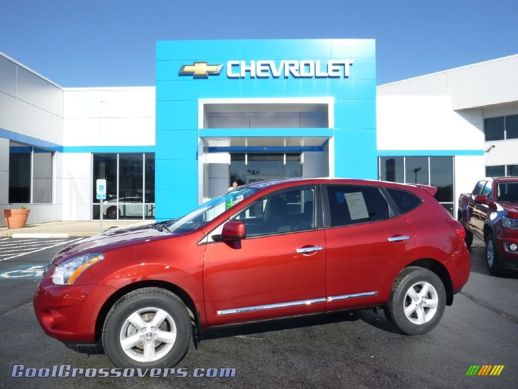 Cayenne Red / Black Nissan Rogue S AWD