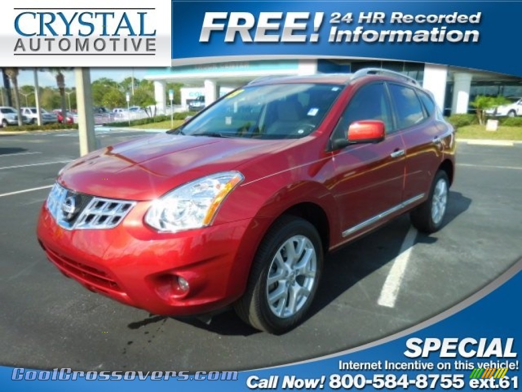 Cayenne Red / Gray Nissan Rogue SV