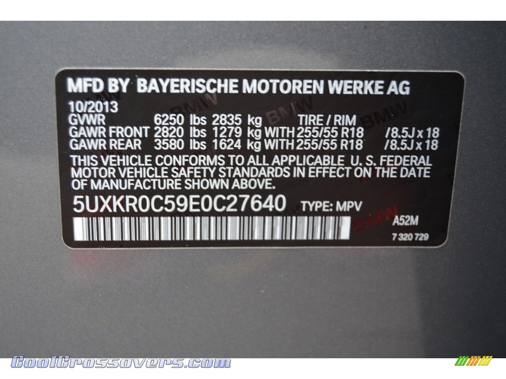 2014 X5 xDrive35i - Space Grey Metallic / Black photo #35