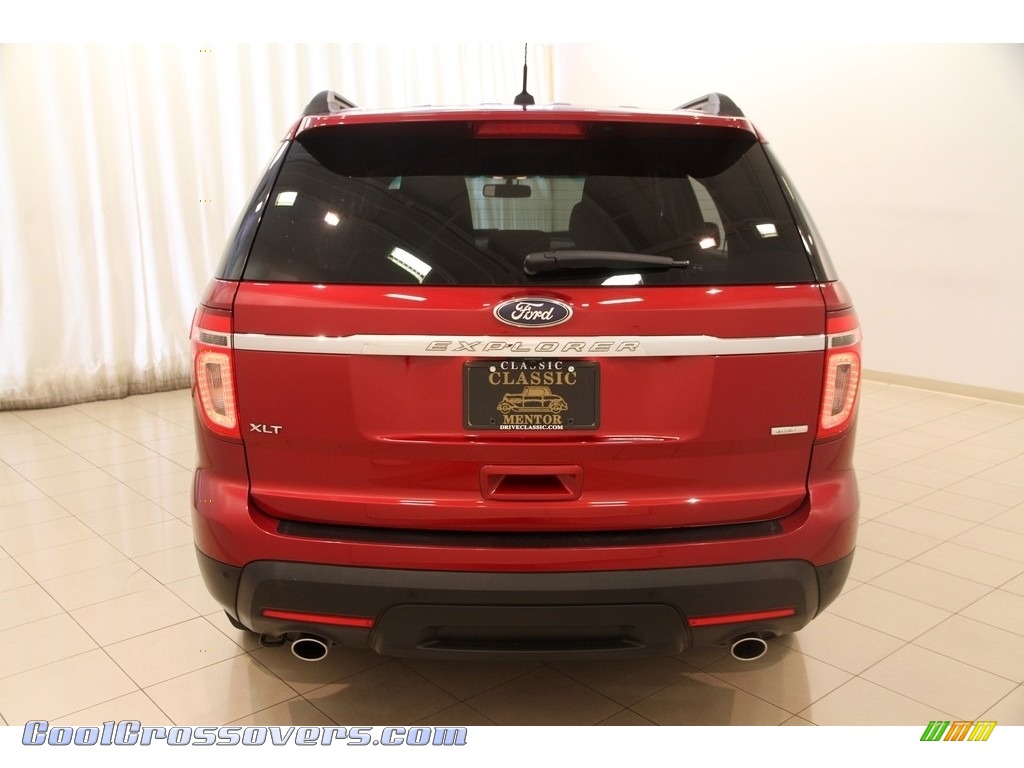 2013 Explorer XLT 4WD - Ruby Red Metallic / Charcoal Black photo #15