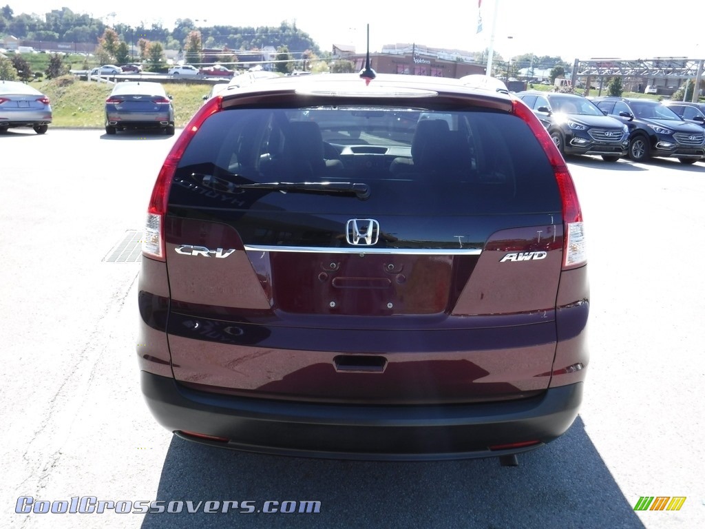 2013 CR-V EX-L AWD - Basque Red Pearl II / Gray photo #9
