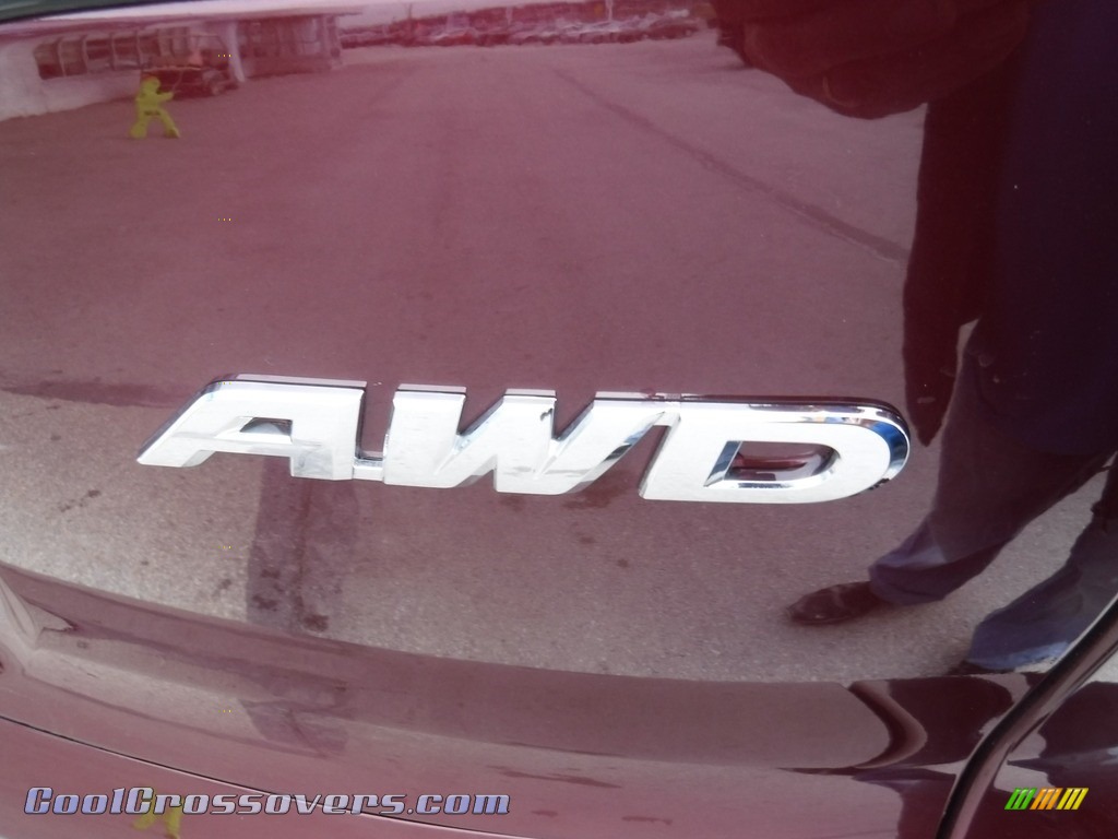 2014 CR-V LX AWD - Basque Red Pearl II / Gray photo #10