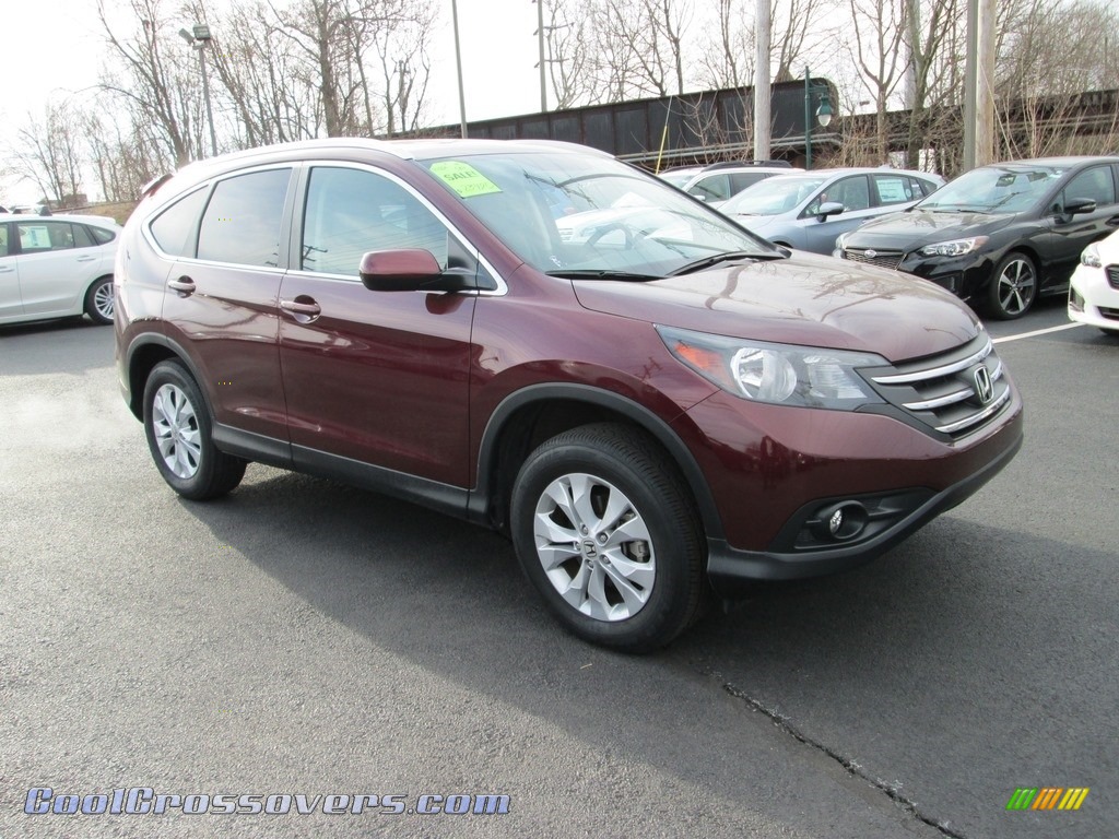 2014 CR-V EX-L AWD - Basque Red Pearl II / Gray photo #4