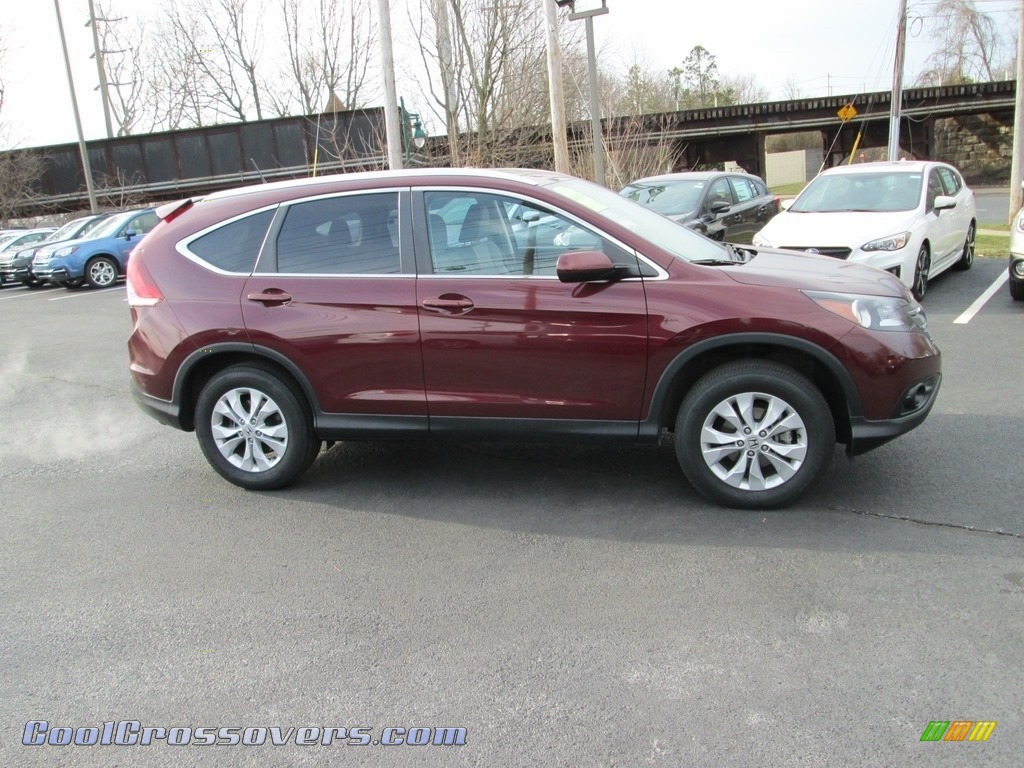 2014 CR-V EX-L AWD - Basque Red Pearl II / Gray photo #5