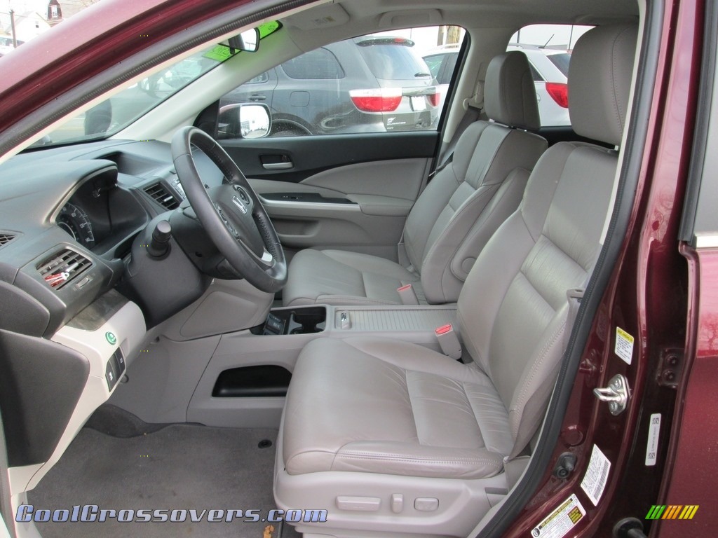 2014 CR-V EX-L AWD - Basque Red Pearl II / Gray photo #12
