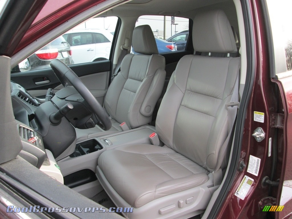 2014 CR-V EX-L AWD - Basque Red Pearl II / Gray photo #15