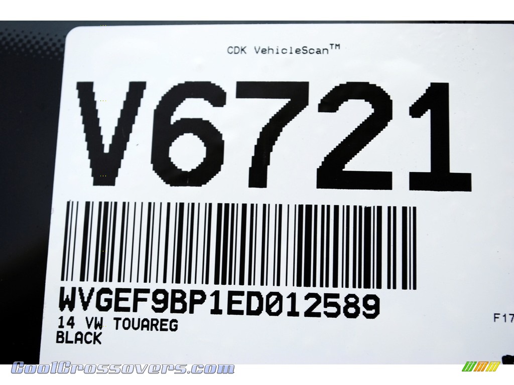 2014 Touareg V6 Lux 4Motion - Black / Cornsilk Beige photo #20