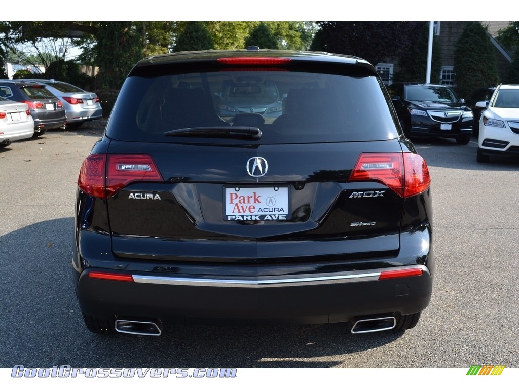2010 MDX Technology - Crystal Black Pearl / Parchment photo #4