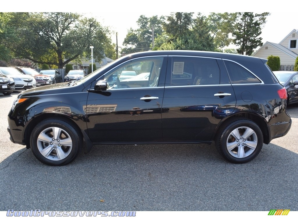 2010 MDX Technology - Crystal Black Pearl / Parchment photo #6