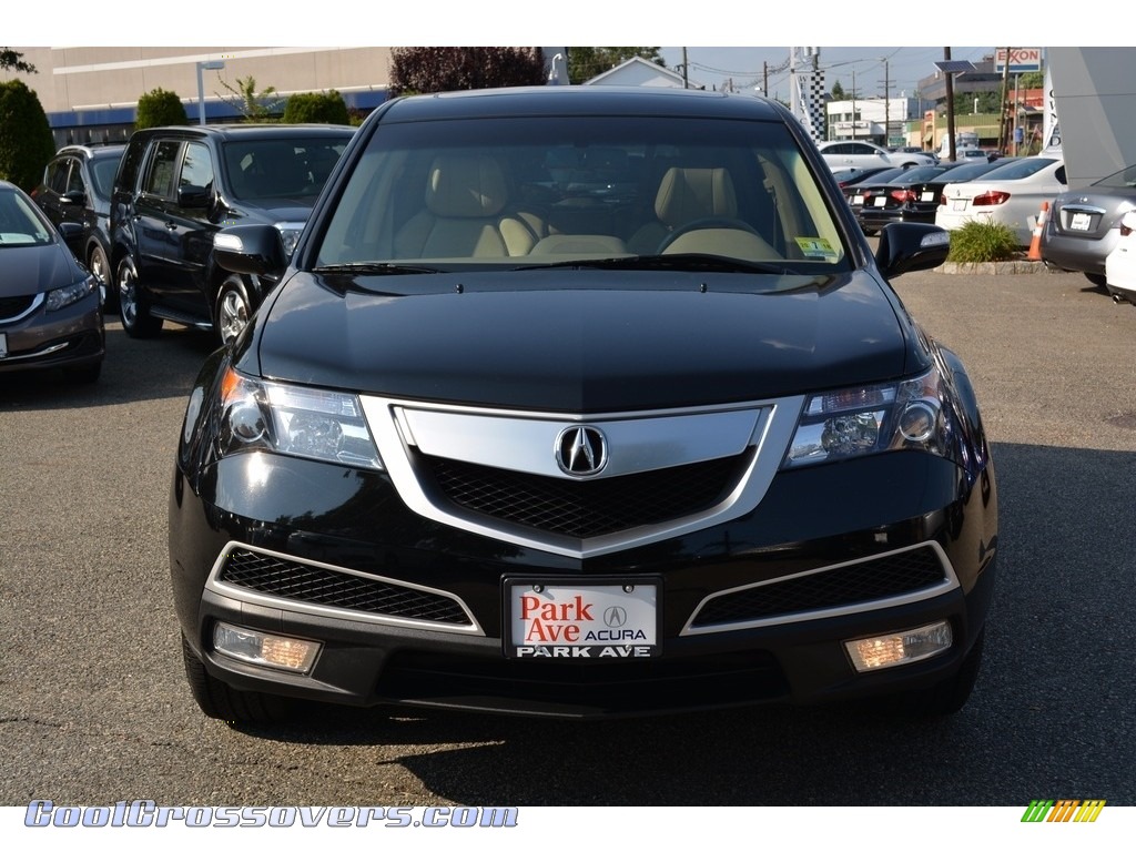 2010 MDX Technology - Crystal Black Pearl / Parchment photo #8