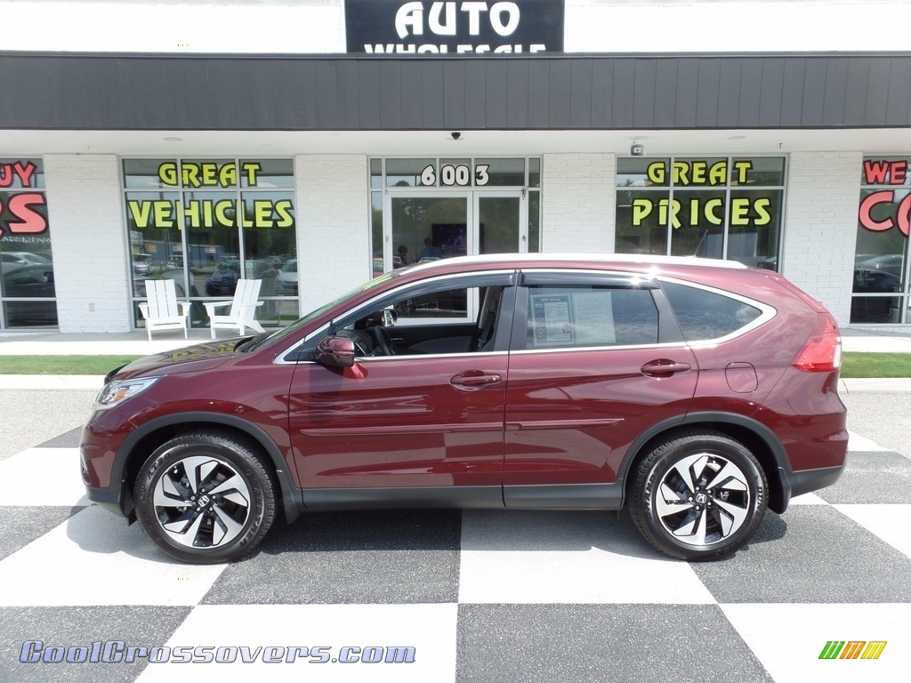 2016 CR-V Touring - Basque Red Pearl II / Gray photo #1
