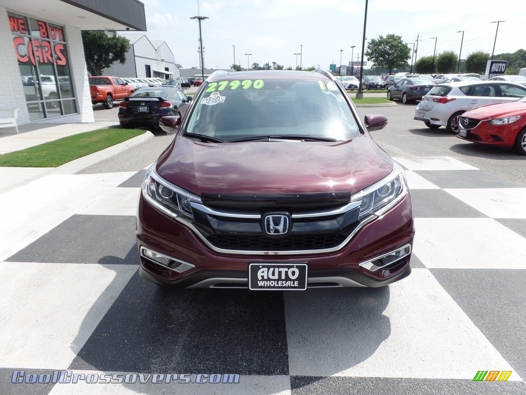 2016 CR-V Touring - Basque Red Pearl II / Gray photo #2