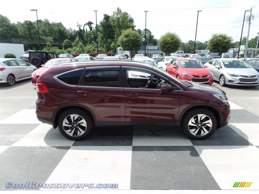2016 CR-V Touring - Basque Red Pearl II / Gray photo #3