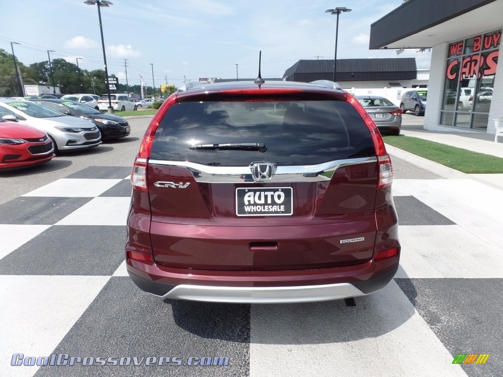 2016 CR-V Touring - Basque Red Pearl II / Gray photo #4