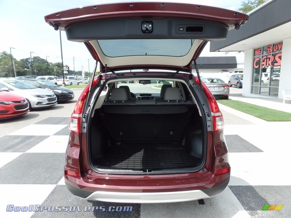 2016 CR-V Touring - Basque Red Pearl II / Gray photo #5