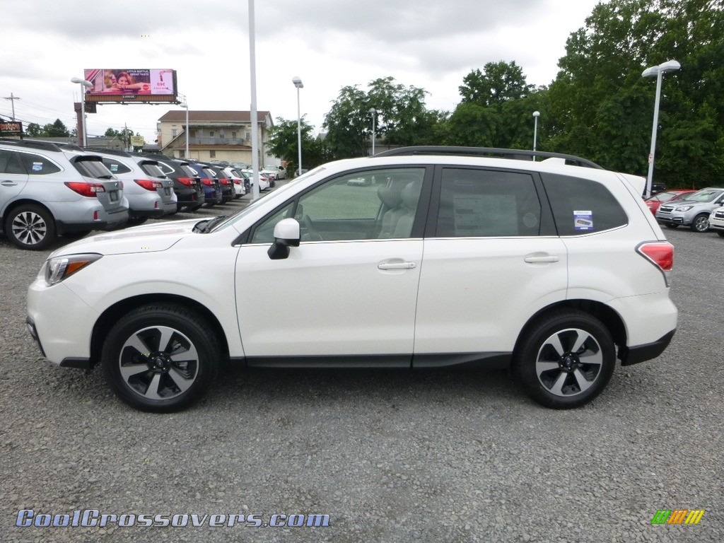 2018 Forester 2.5i Limited - Crystal White Pearl / Platinum photo #11