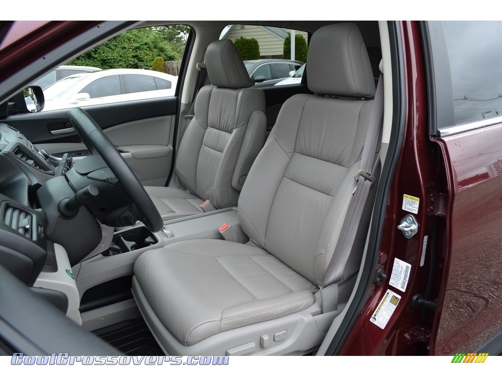 2014 CR-V EX-L AWD - Basque Red Pearl II / Gray photo #13