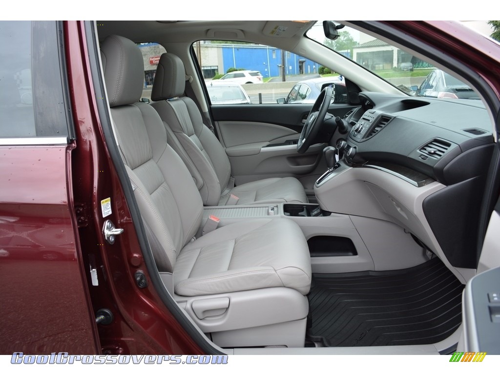 2014 CR-V EX-L AWD - Basque Red Pearl II / Gray photo #29