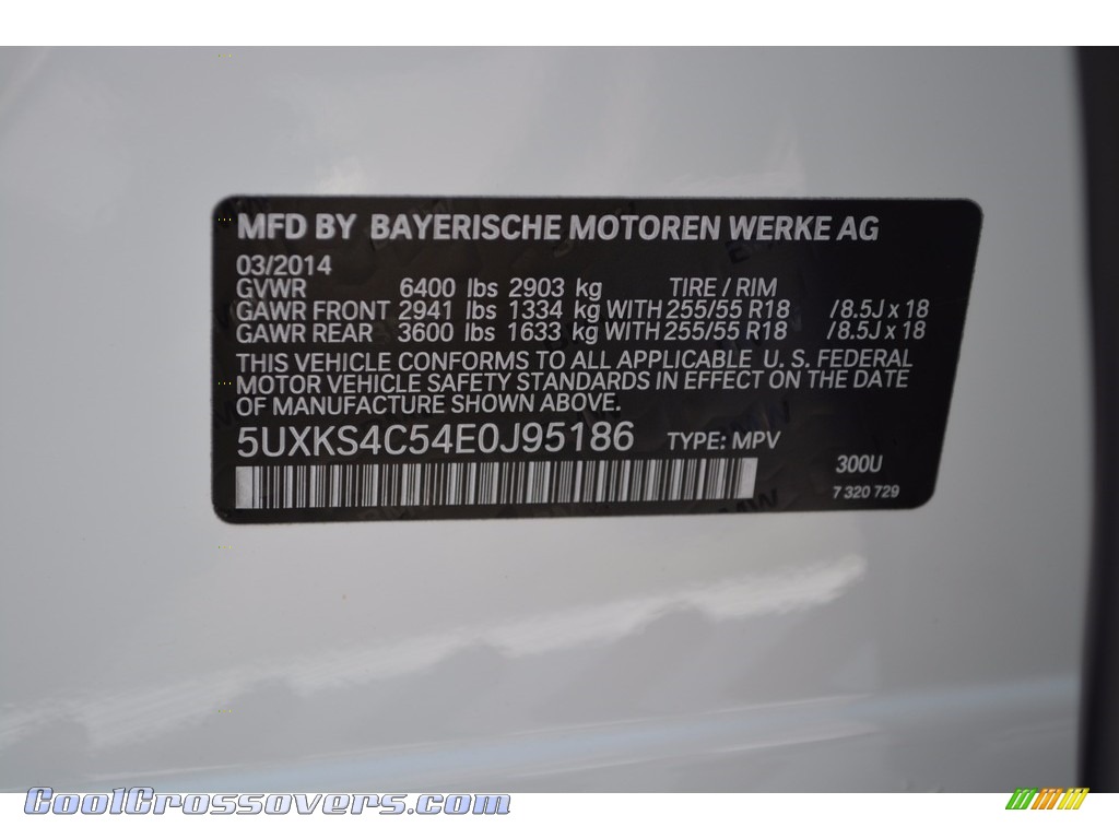 2014 X5 xDrive35d - Alpine White / Black photo #35