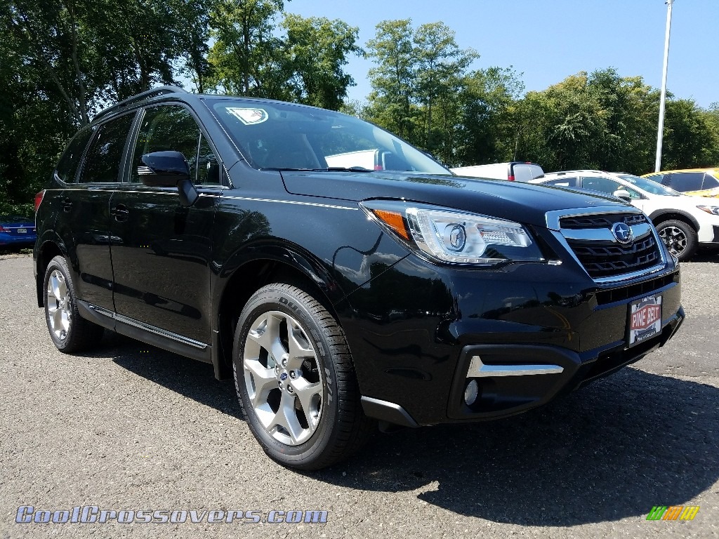 2018 Forester 2.5i Touring - Crystal Black Silica / Brown photo #1