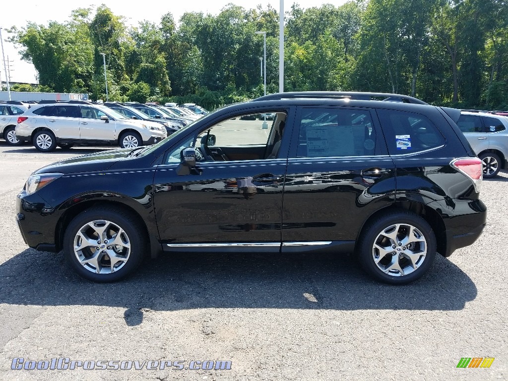 2018 Forester 2.5i Touring - Crystal Black Silica / Brown photo #3