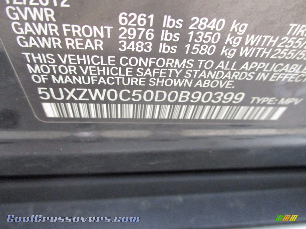 2013 X5 xDrive 35d - Black Sapphire Metallic / Black photo #19