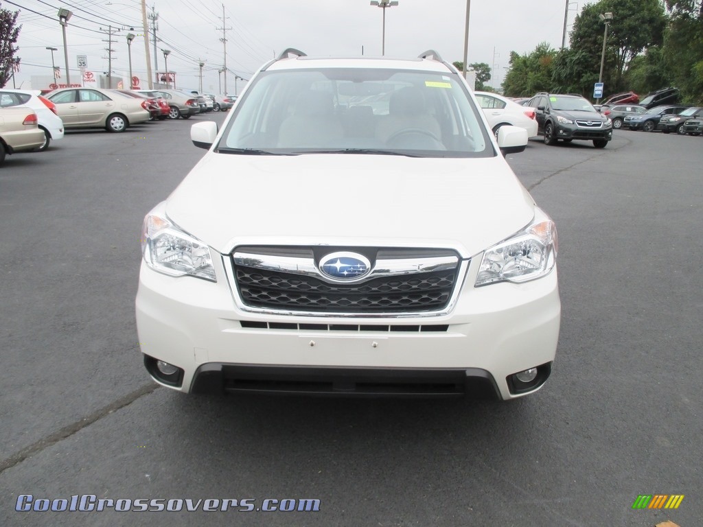 2015 Forester 2.5i Limited - Satin White Pearl / Gray photo #3