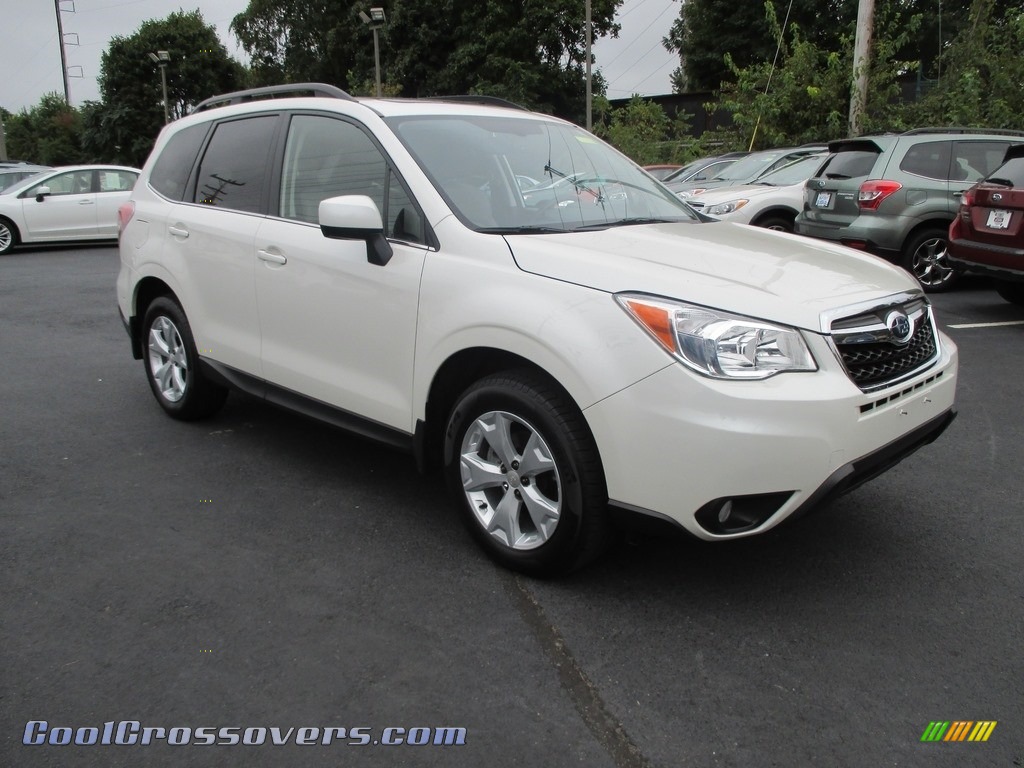 2015 Forester 2.5i Limited - Satin White Pearl / Gray photo #4