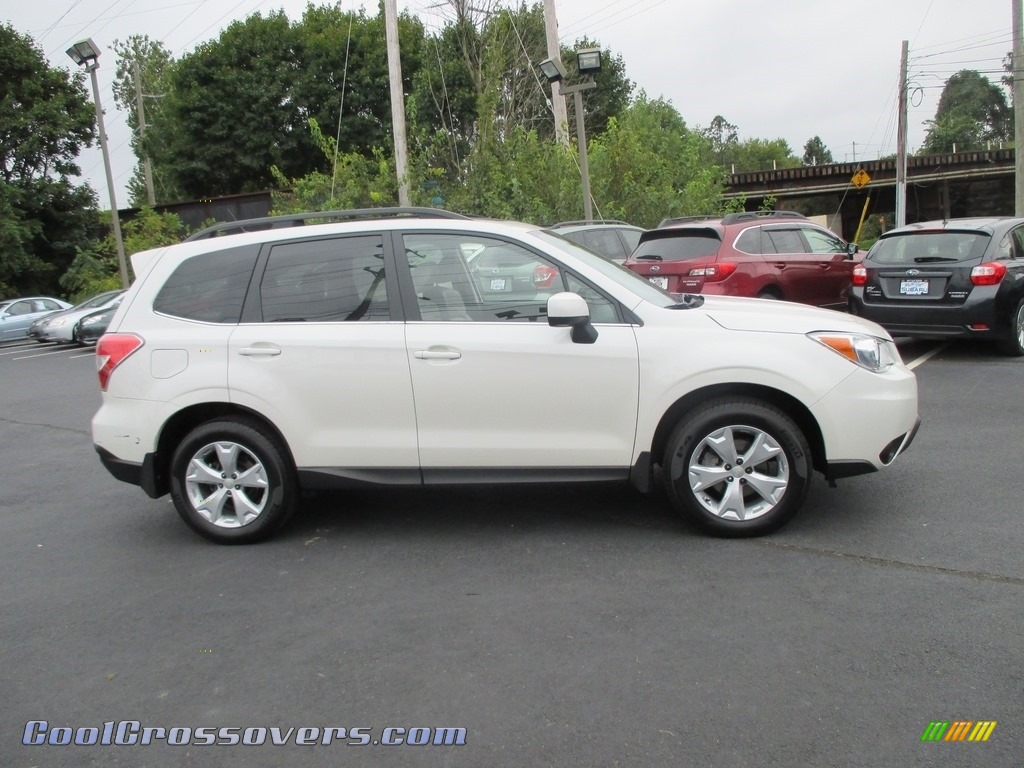 2015 Forester 2.5i Limited - Satin White Pearl / Gray photo #5