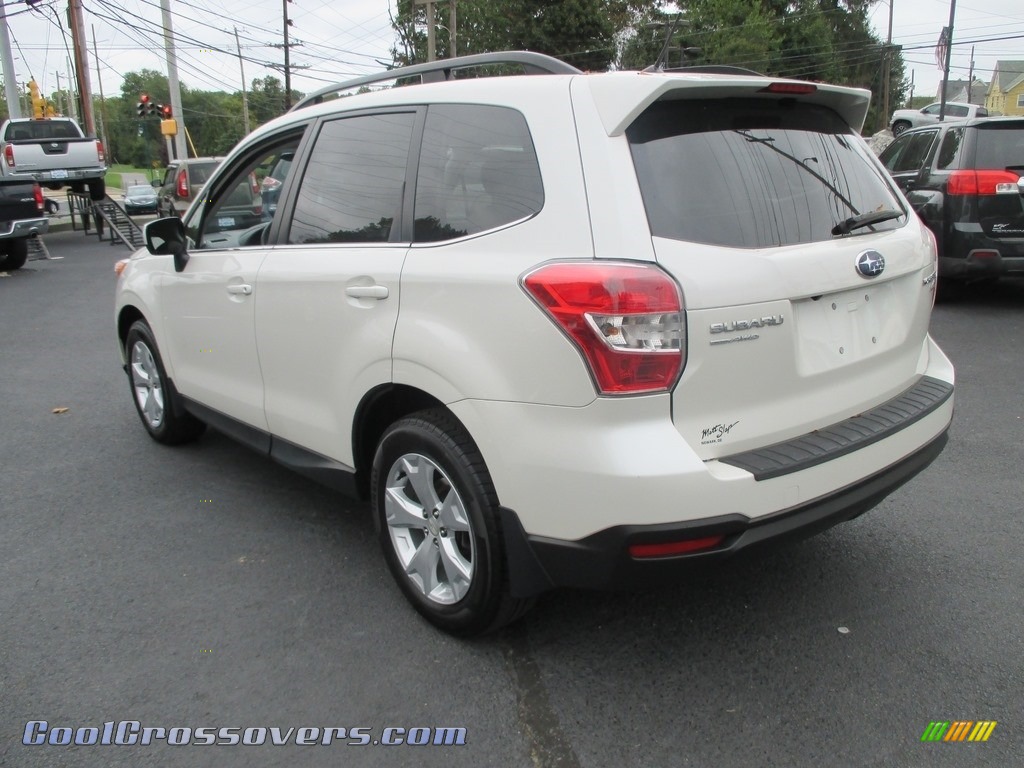 2015 Forester 2.5i Limited - Satin White Pearl / Gray photo #8