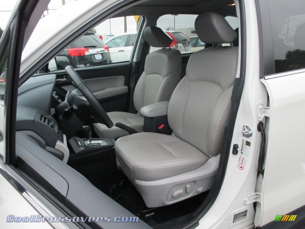 2015 Forester 2.5i Limited - Satin White Pearl / Gray photo #16