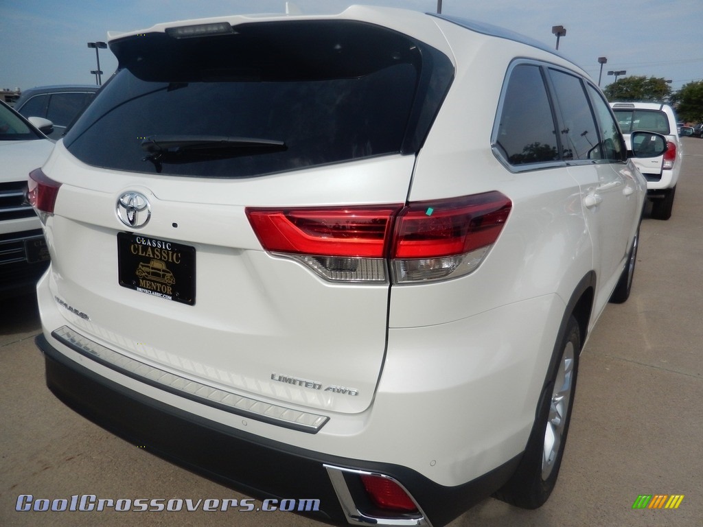 2017 Highlander Limited AWD - Blizzard White Pearl / Almond photo #2