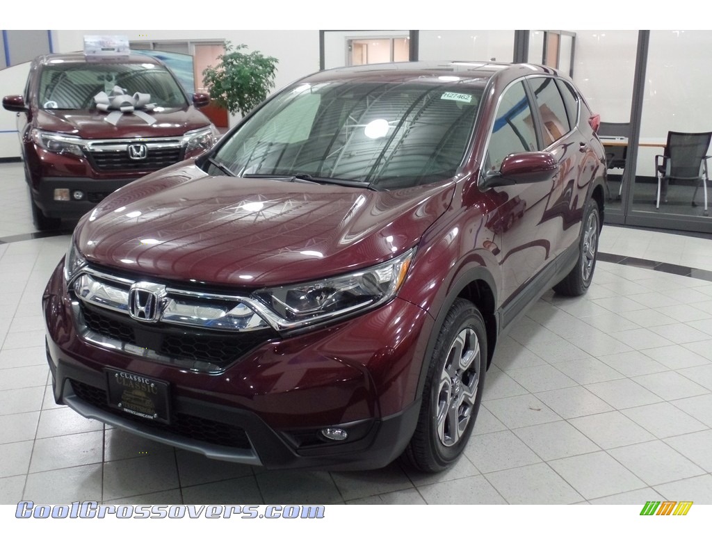 2017 CR-V EX-L AWD - Basque Red Pearl II / Gray photo #1