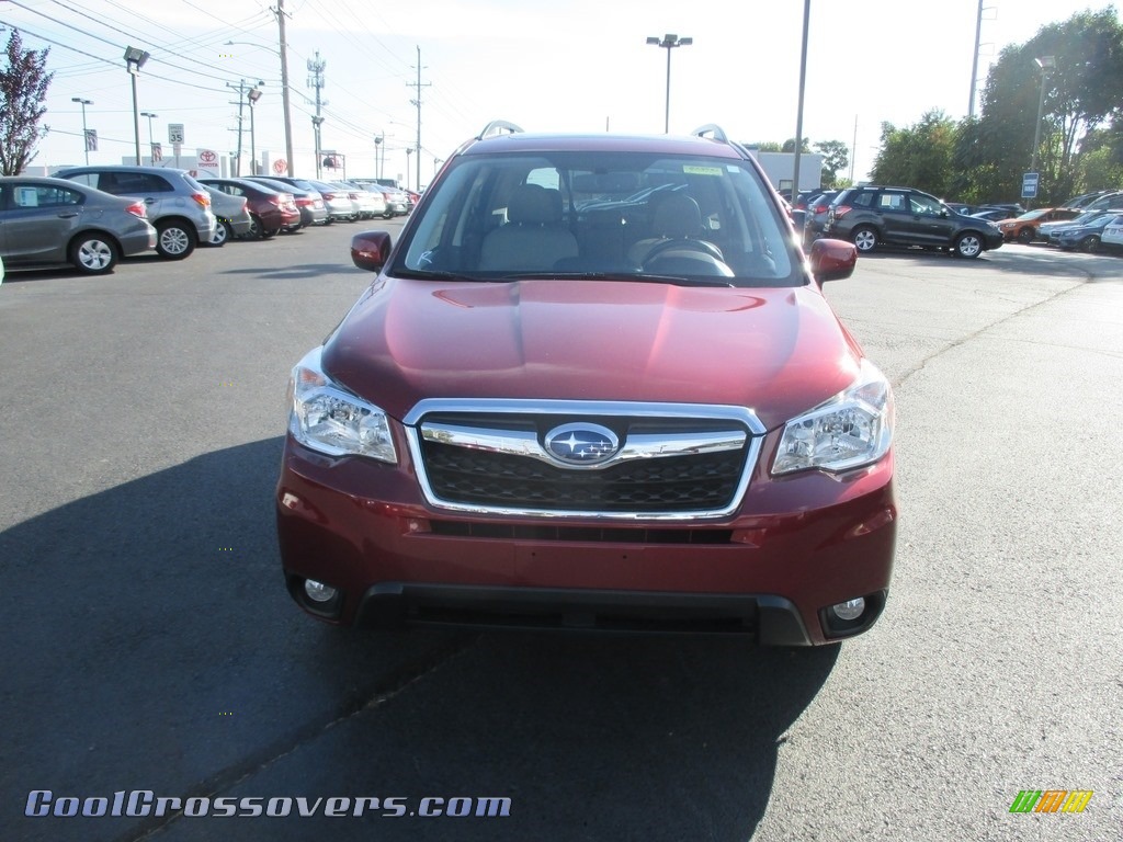 2015 Forester 2.5i Limited - Venetian Red Pearl / Black photo #3
