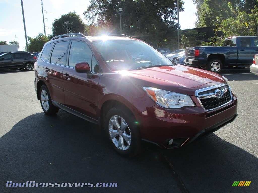 2015 Forester 2.5i Limited - Venetian Red Pearl / Black photo #4