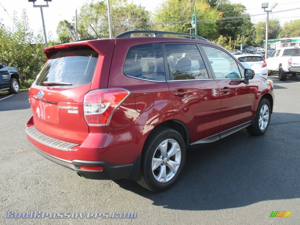 2015 Forester 2.5i Limited - Venetian Red Pearl / Black photo #6