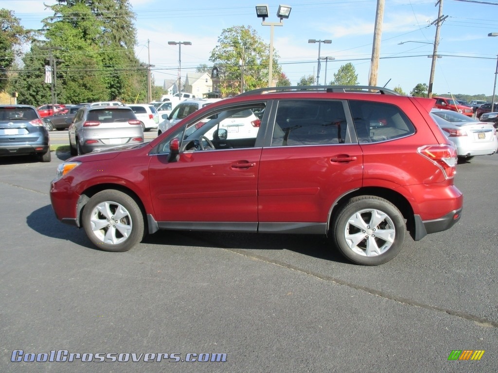 2015 Forester 2.5i Limited - Venetian Red Pearl / Black photo #9