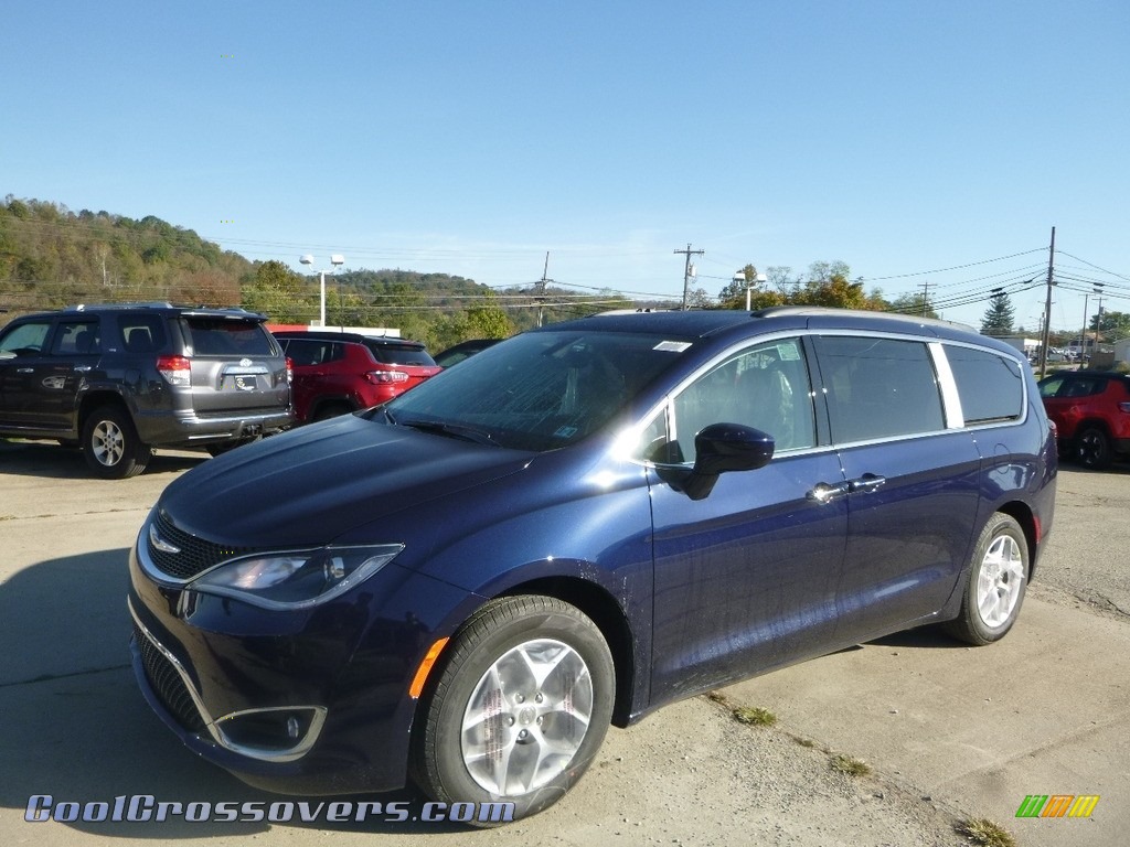 Jazz Blue Pearl / Black/Alloy Chrysler Pacifica Touring Plus