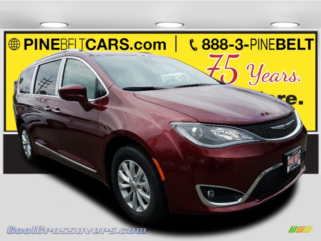 2018 Pacifica Touring L - Velvet Red Pearl / Cognac/Alloy/Toffee photo #1