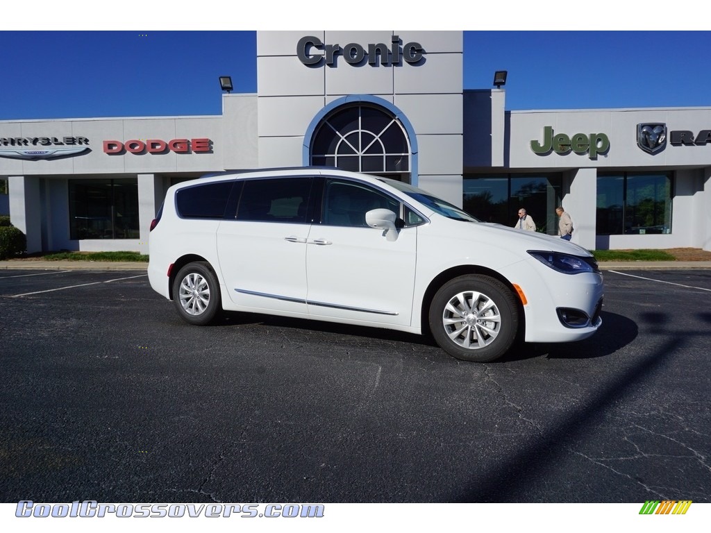 2018 Pacifica Touring L - Bright White / Cognac/Alloy/Toffee photo #1