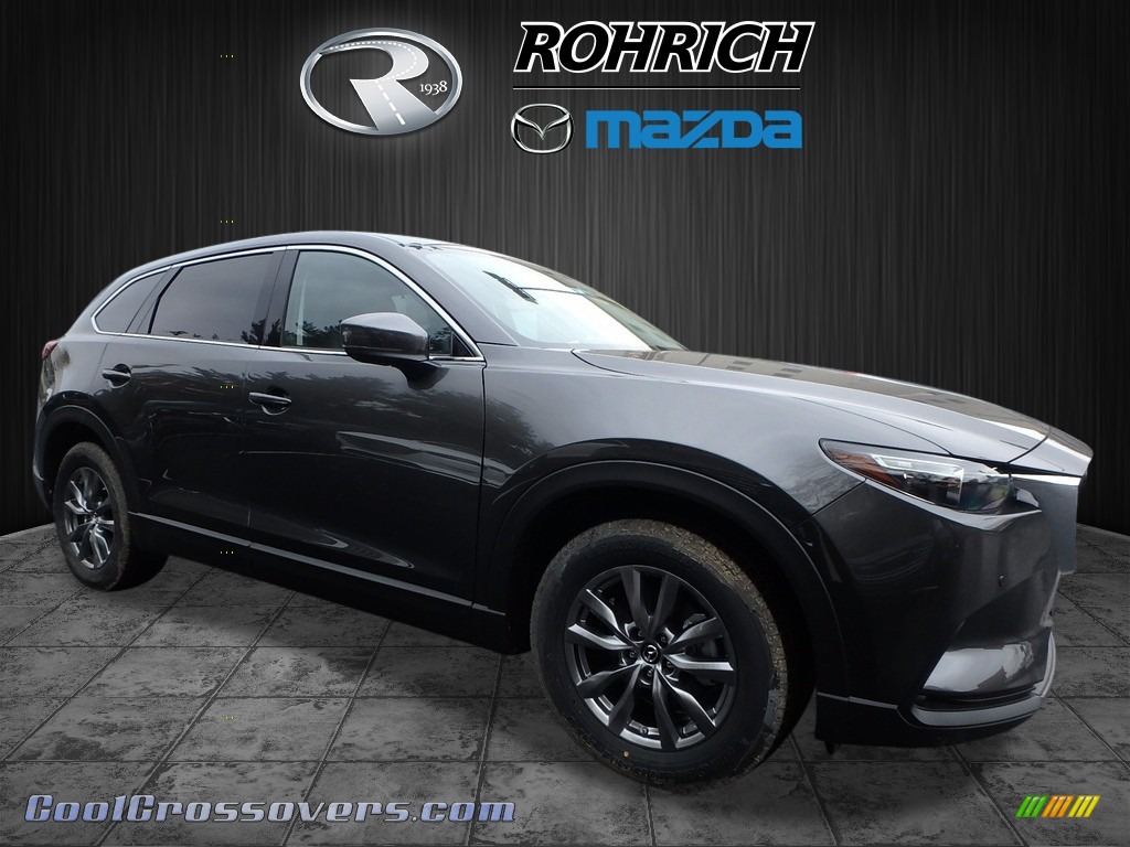 Machine Gray Metallic / Black Mazda CX-9 Touring AWD