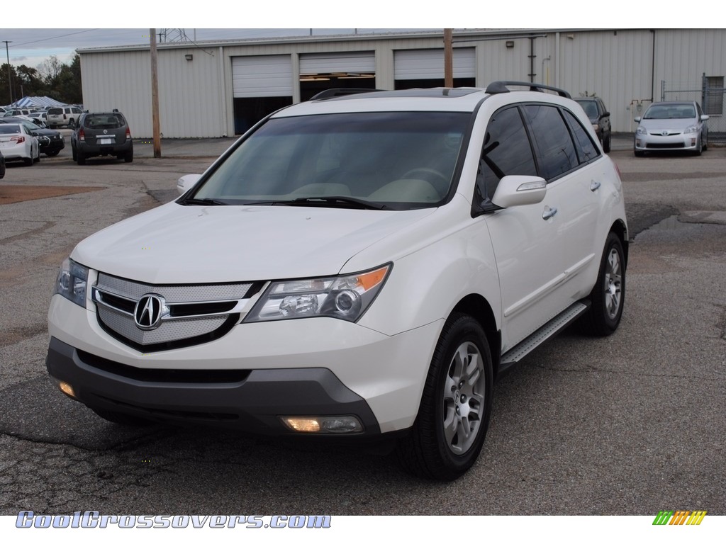 Aspen White Pearl / Taupe Acura MDX Technology