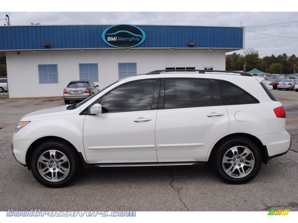 2008 MDX Technology - Aspen White Pearl / Taupe photo #2