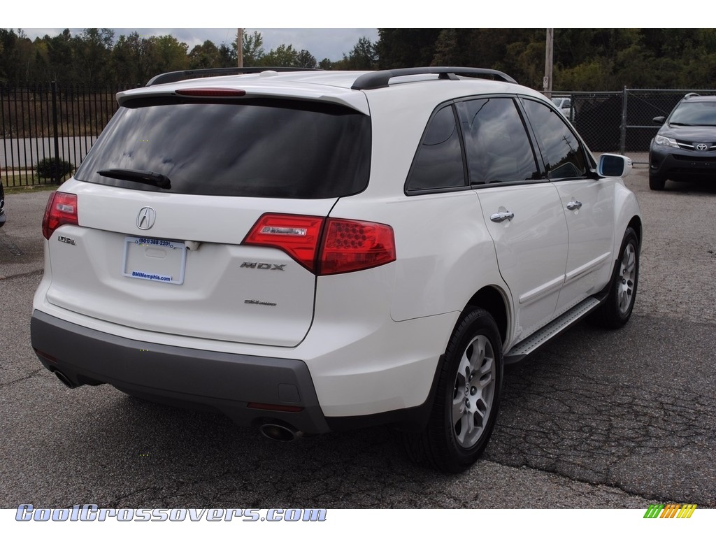 2008 MDX Technology - Aspen White Pearl / Taupe photo #5