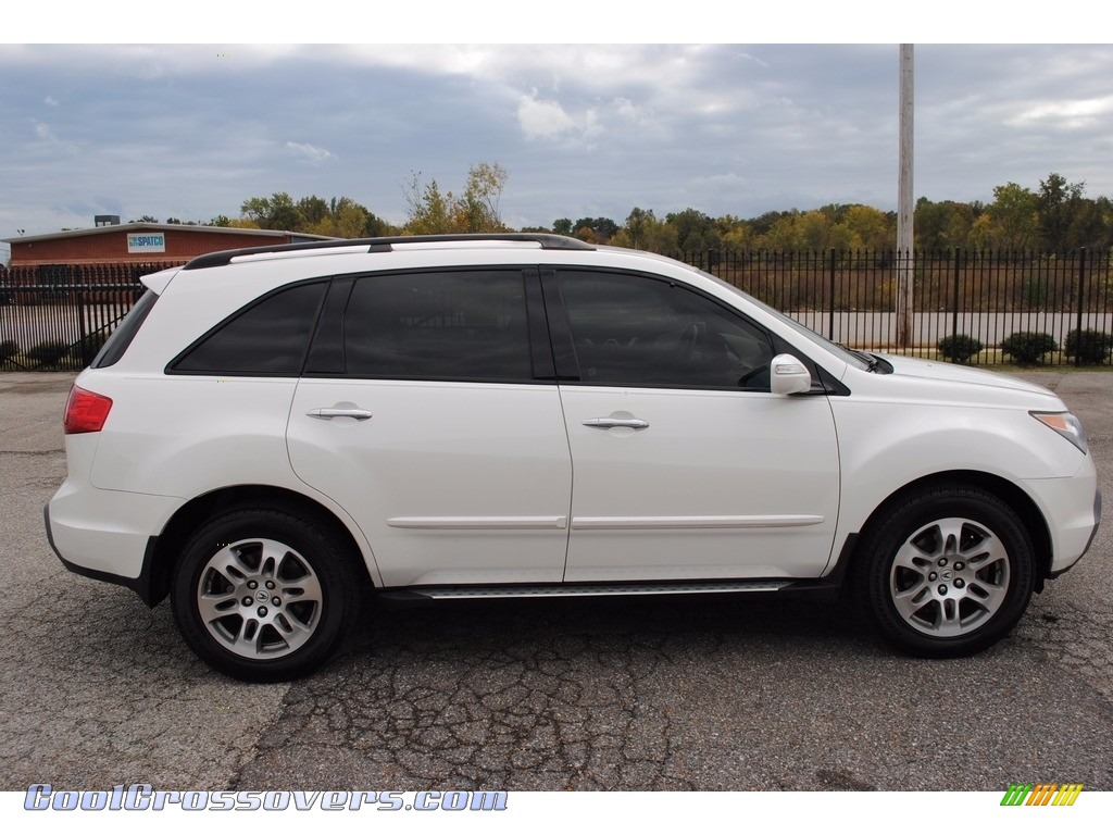 2008 MDX Technology - Aspen White Pearl / Taupe photo #6